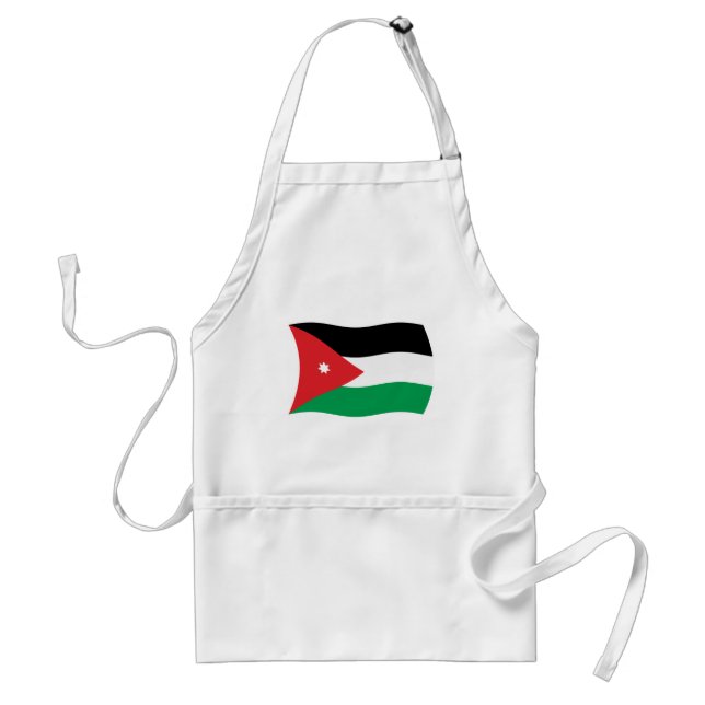 Förkläde med Jordaniens flagga (Framsidan)