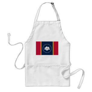 Förkläde med Mississippiflagga