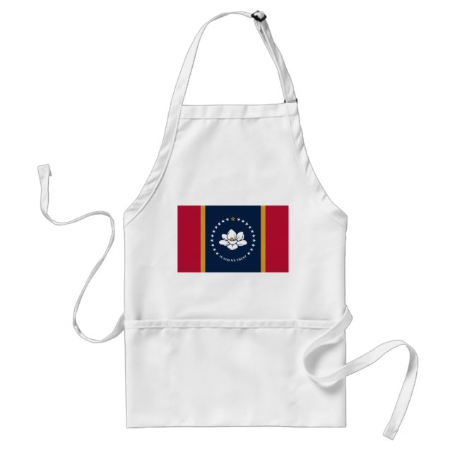 Förkläde med Mississippiflagga (Framsidan)
