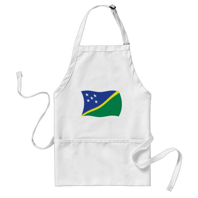 Förkläde med Salomöarnas flagga (Framsidan)