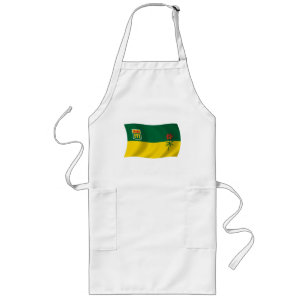 Förkläde med Saskatchewanflagga