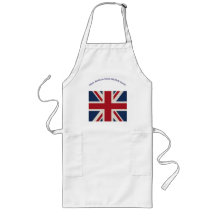 Förkläde - Union Jack-flagga med kvick text...