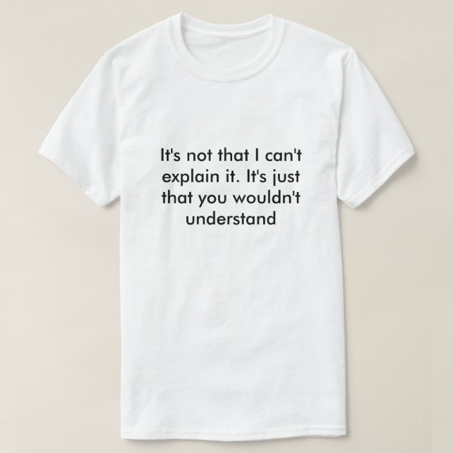 Förklara skirt tee shirt (Design framsida)