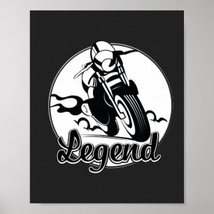 Förklarad motorcykel T-Shirt Poster