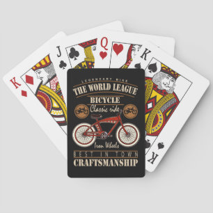 Förklarande bike Bicycle Classic Ride Casinokort