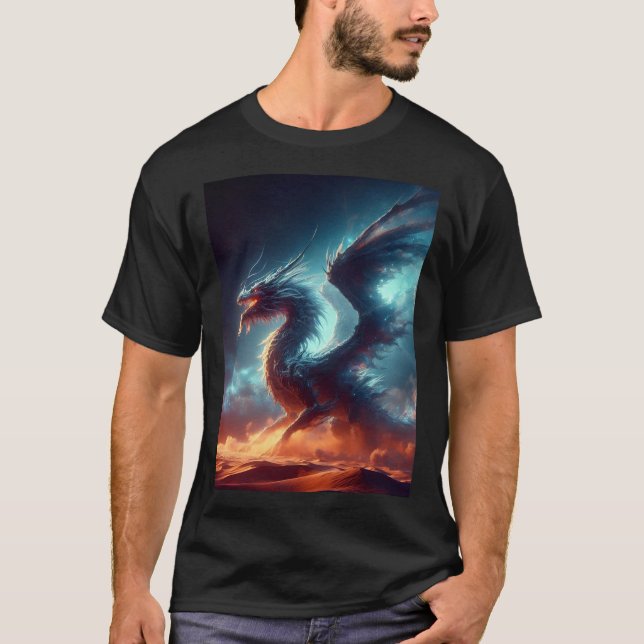 Förklarande Dragon Graphic T-Shirt (Framsida)