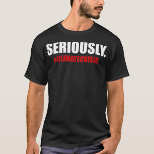 Förklarande tematiska klimatförändringsmål t shirt