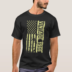 Förklarande Vintage oss Flagga sedan 1966 För mana T Shirt