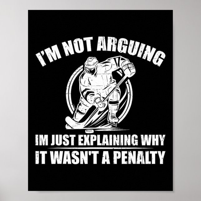 Förklarar Varför Det Inte Var En Straff Ishockey K Poster (Framsidan)