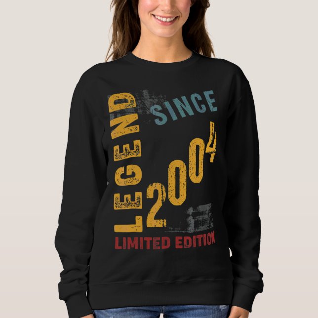 Förklaring 2004 18:e året gammal födelsedag t shirt (Framsida)
