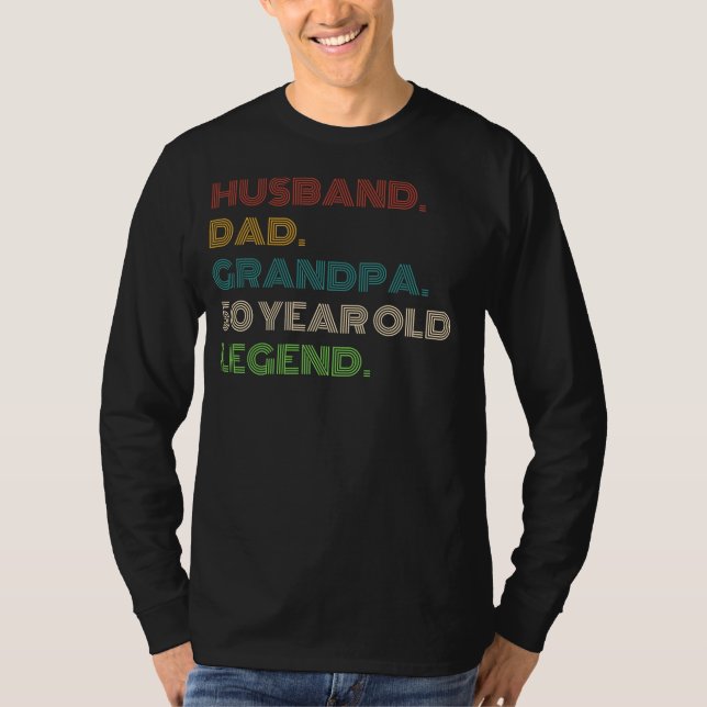 Förklaring 50-årig: Make, Pappa, Grandpa Funny T Shirt (Framsida)