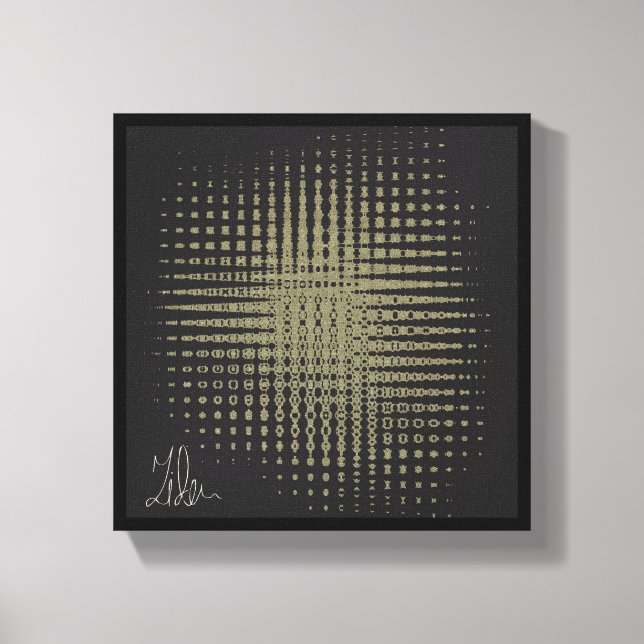 Förklaring - Abstrakt konsthöjd arbetsyta Canvastryck (Framsida)