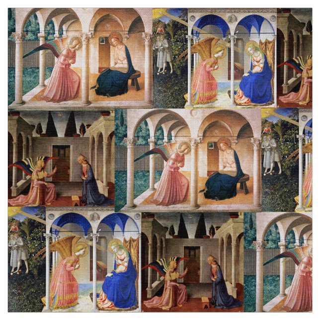 FÖRKLARING AV Fra Beato Angelico-julen Tyg (Provkarta)