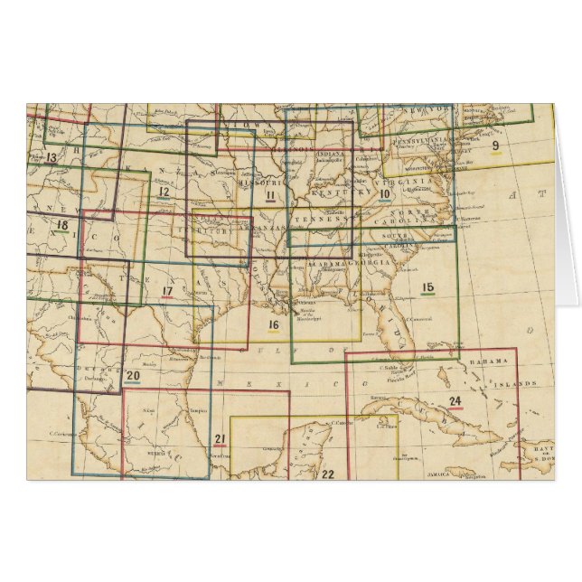 Förklaring av index Karta som används i atlasen Hälsningskort (Framsidan Horizontal)