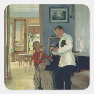 Förklaring av Kärlek, 1889-91 Fyrkantigt Klistermärke