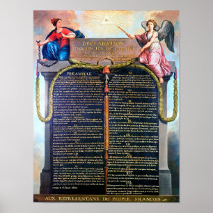 Förklaring av människans och medborgarens Höger Poster