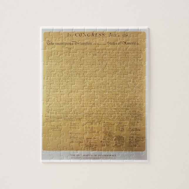 Förklaring av självständighet pussel (Vertikal)