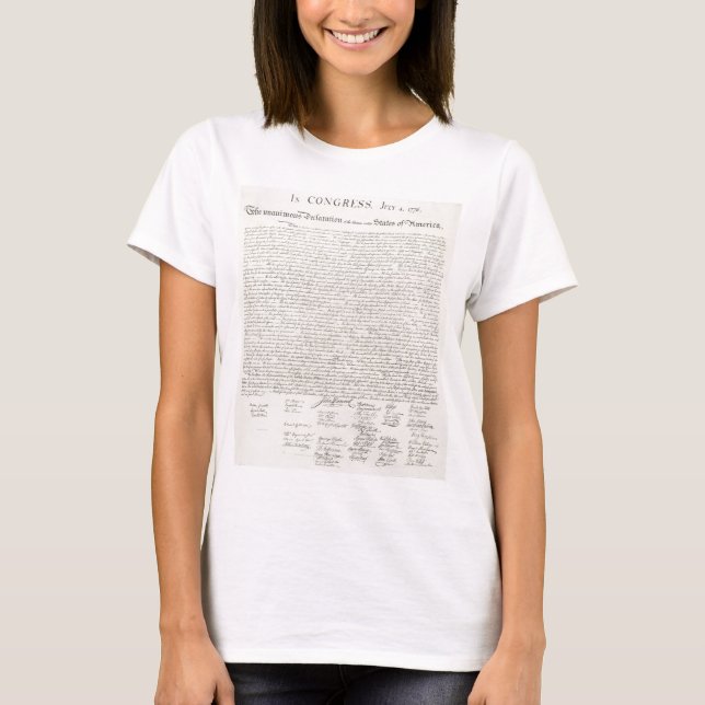 Förklaring av självständighet två tee shirt (Framsida)