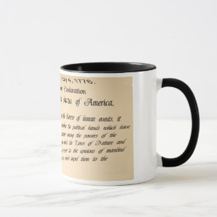 Förklaring av självständighetkaffemuggen mugg