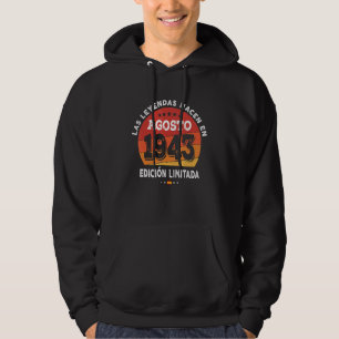 Förklaring född i augusti 1943 79 födelsedag 79 år hoodie