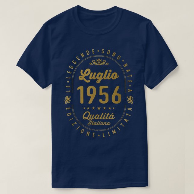 Förklaring född i juli 1956 66 Födelsedag 66 år O T Shirt (Design framsida)