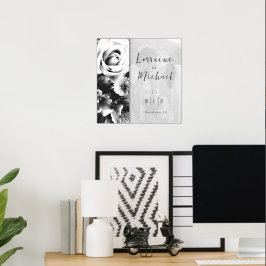 Förklaring från Kärlek Svarta och vita Bild Poster