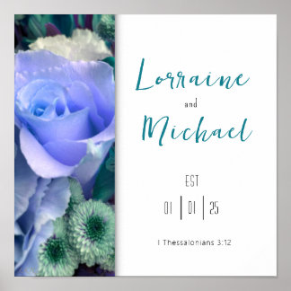 Förklaring från Kärlek Teal Ro Poster