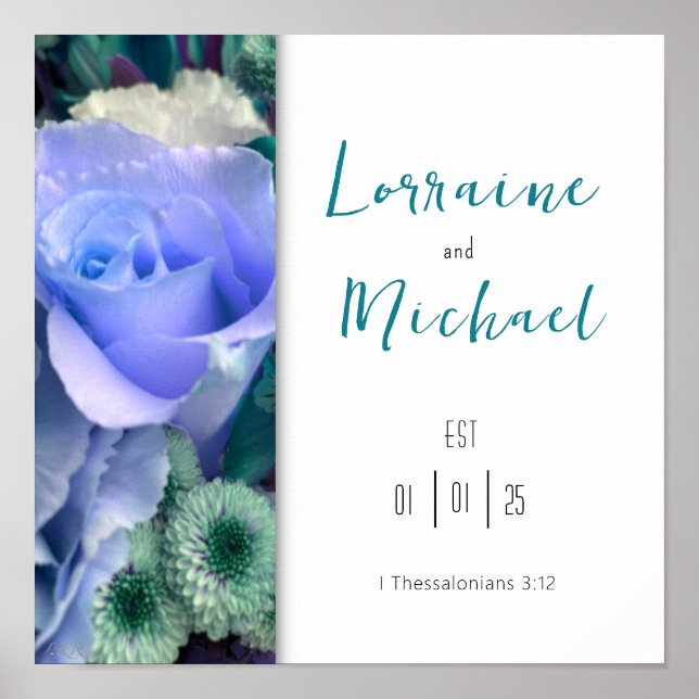 Förklaring från Kärlek Teal Ro Poster (Framsidan)