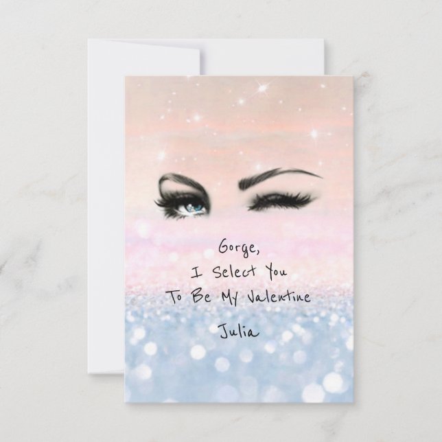 Förklaring från Marilyn Monroe Rosa Blu Valentine  Inbjudningar (Framsida)