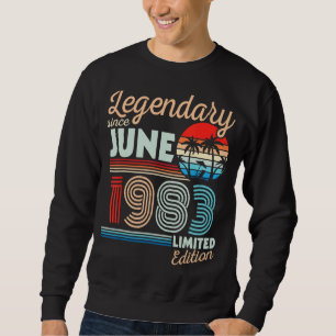 Förklaring juni 1983 Grattis på födelsedagen 39 år Lång Ärmad Tröja