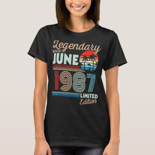 Förklaring juni 1987 Grattis på födelsedagen 35 år T Shirt