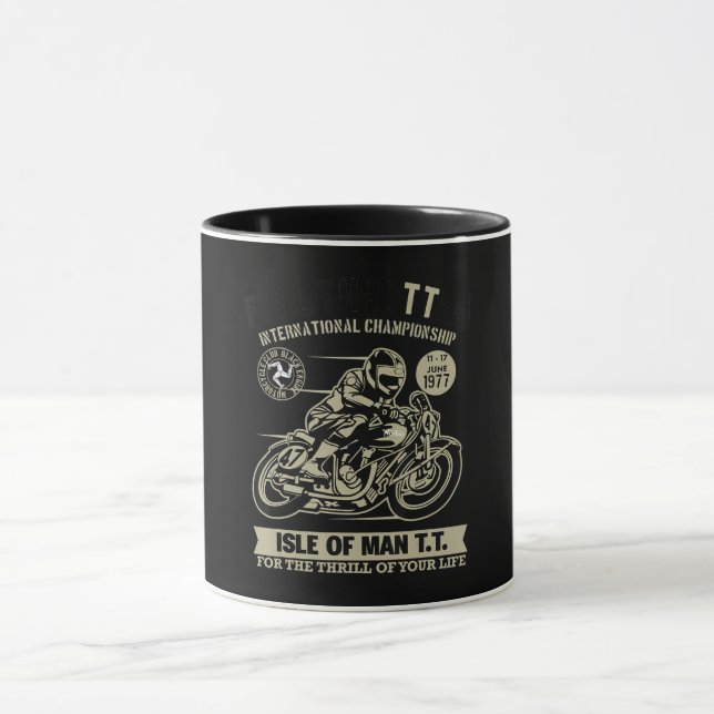 Förklaring med Tävla av motorcykel Art Gift Mugg (Center)