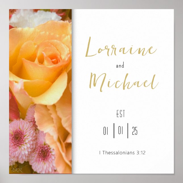 Förklaring om Poster torget Kärlek Gul ros (Framsidan)