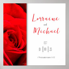 Förklaring om Poster torget Kärlek Röd ros