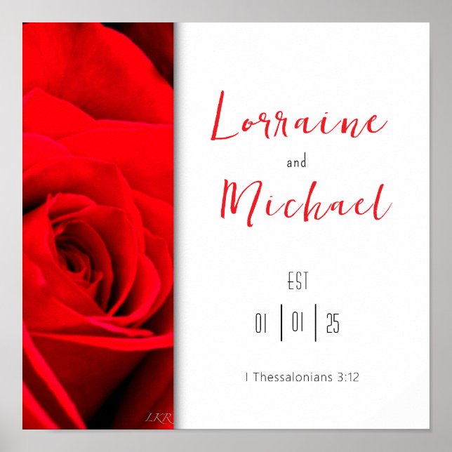 Förklaring om Poster torget Kärlek Röd ros (Framsidan)