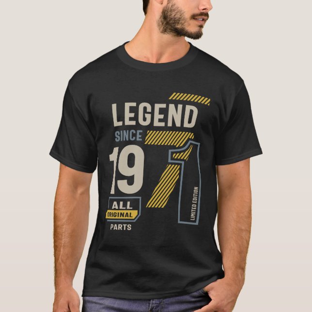 Förklaring sedan 1971 52-årsdagen t shirt (Framsida)