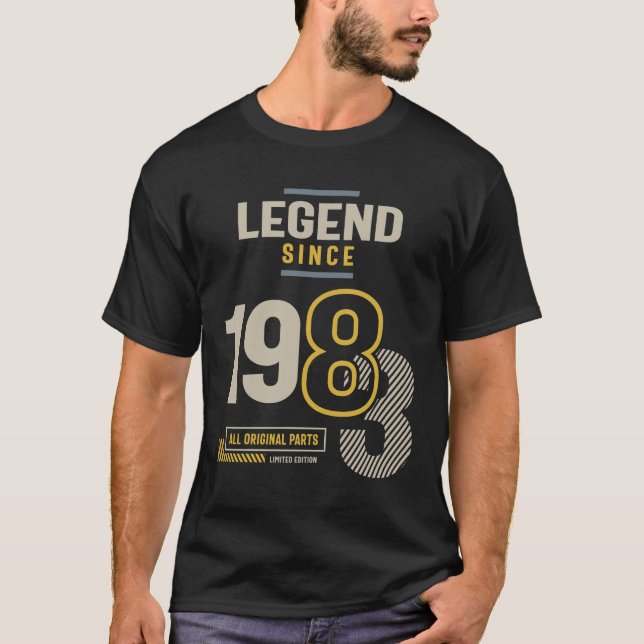 Förklaring sedan 1983 40 födelsedag t shirt (Framsida)