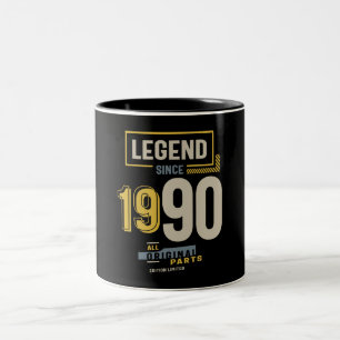 Förklaring sedan 1990 33-årsdagen Två-Tonad mugg