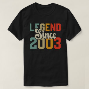Förklaring sedan 2003 21:e födelsedagen 21 år gamm t shirt