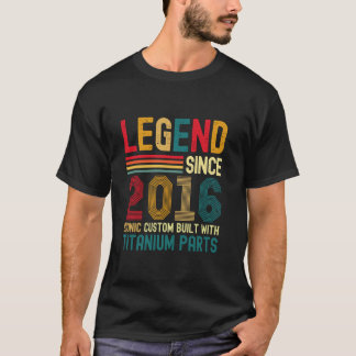 Förklaring sedan 2016 Vintage 8:e födelsedagen Man T Shirt