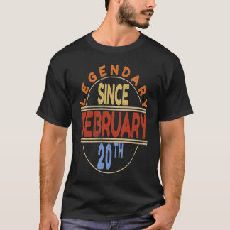 Förklaring sedan 20:e Vintagen februari födelsedag T Shirt