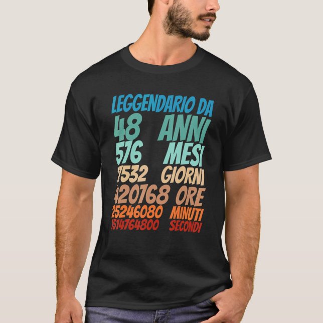 Förklaring sedan 48 år gamla 48: e födelsedagen Kv T Shirt (Framsida)