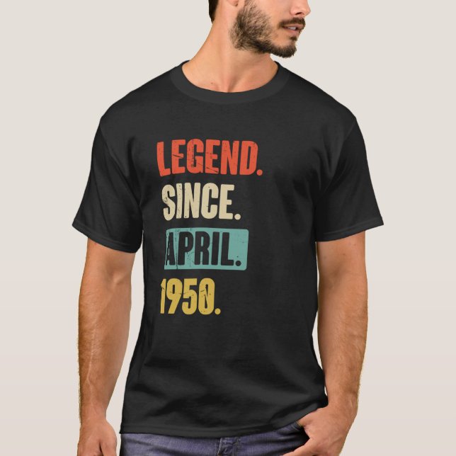 Förklaring sedan april 1950 födelsedag 73:e Dekora T Shirt (Framsida)