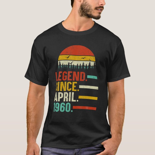 Förklaring sedan april 1960 60 Födelsedag 60 år ga T Shirt (Framsida)