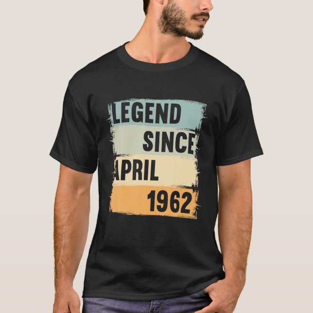 Förklaring sedan april 1962 60 år 60S 60 år. Födel T Shirt (Framsida)