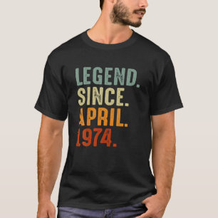 Förklaring sedan april 1974 Vintage Manar Kvinnor T Shirt