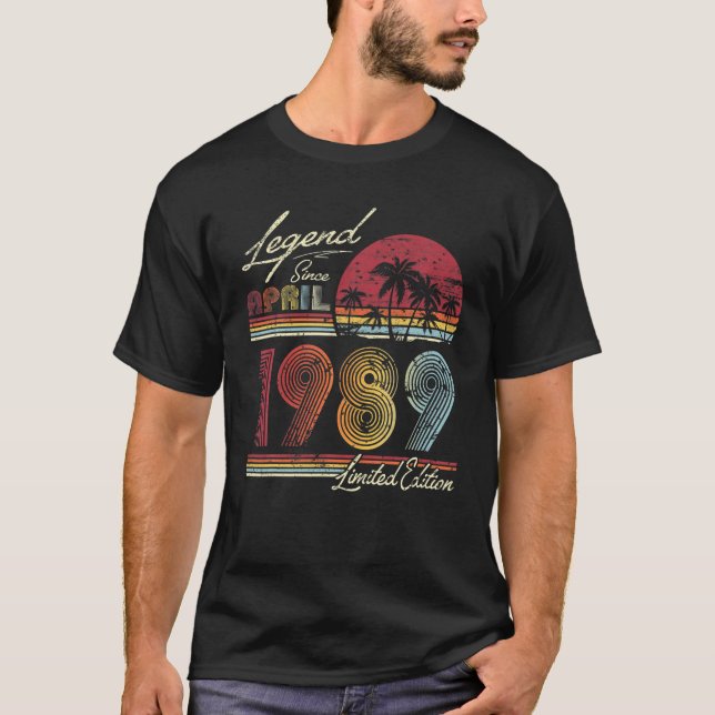 Förklaring sedan april 1989 33 år gammal 33Rd-föde T Shirt (Framsida)