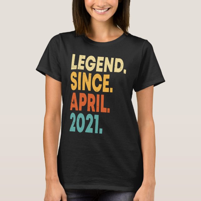 Förklaring sedan april 2021 andra födelsedagen 2 å t shirt (Framsida)