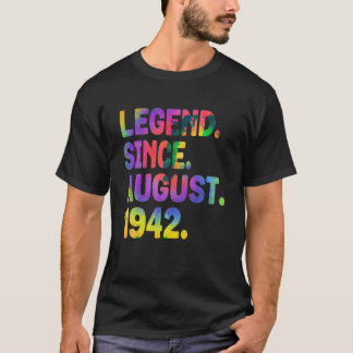 Förklaring sedan augusti 1942 81 år gammal tie Dye T Shirt