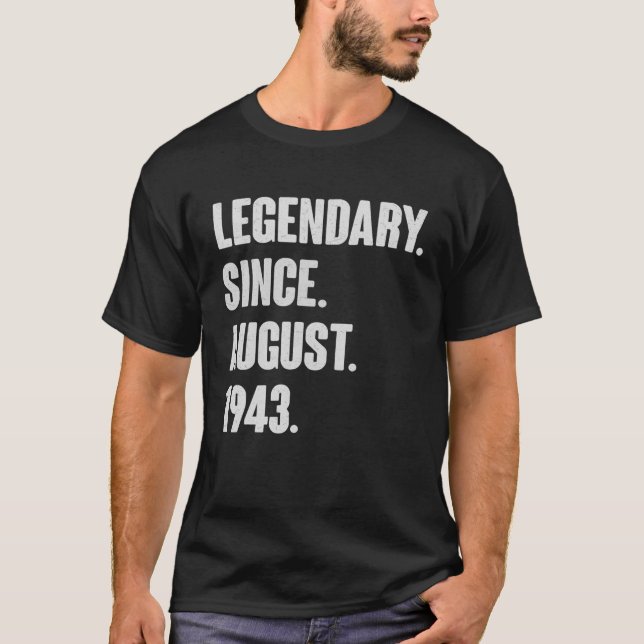 Förklaring sedan augusti 1943 födelsedagsgåva för  t shirt (Framsida)